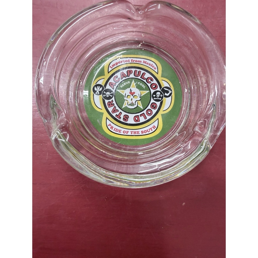 Acapulco Gold Star Ashtray Imported From Mexico